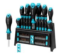 Cecotec Jeu de Tournevis 51 Pièces HardGyro 510 Magnetic. Acier CR-V 32 Embouts S2 Tournevis Porte-embouts avec Cliquet