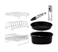 Cecotec Kit accessoires friteuse sans huile Cecofry – 8 pcs, antiadhésif, sans BPA – 5–6,5 L