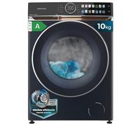 Cecotec Lave-linge 10Kg Frontal Bolero DressCode 10980 Direct Drive Blue A. 1400RPM, Moteur Direct Drive, Basse Consommation, Écran FullColor, Finitions Imitation Cuir, Porte XXL, Lumière UV et Vapeur