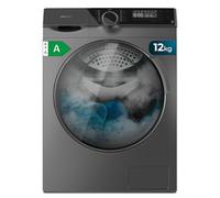 Cecotec Lave-linge 12 kg Chargement Frontal Bolero DressCode 121000 Steel. 1400 tr/min max réglables, 2000 W, certification WoolMark, moteur Inverter Plus, 14 programmes, Spa Care, départ différé.