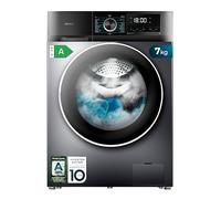 Cecotec Lave-linge 7 kg à chargement frontal Bolero Dresscode 7500 Inverter Steel A, Classe A, 1400 tr/min, Révolutions programmables, 16 programmes, Steam Max, Allergy Care, Affichage.