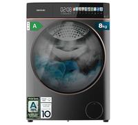 Cecotec Lave-linge 8Kg Chargement Frontal Bolero DressCode 8900 Inverter FullColor Steel A. Finition Acier 1400 Tr/min, Écran 10,3", 11 Programmes, Inverter, SteamMax, Classe A