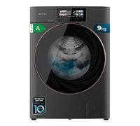 Cecotec Lave-linge 9Kg Chargement Frontal Autodose Bolero DressCode 9950 Autodose Inverter 3D Steel A. 1400 Tr/min, Design Core Matrix Screen, Porte XXL, Éclairage Intérieur