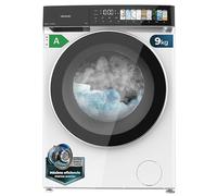 Cecotec Lave-linge 9Kg Chargement Frontal Bolero DressCode 9970 Direct Drive 1400RPM, 11 Programmes, Écran FullColor, Porte XXL, Fonction Vapeur, Lumière Intérieure, Stop&Go, Blanc