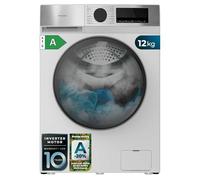 Cecotec Lave-linge à Chargement Frontal 12Kg Bolero DressCode 12450 Inverter, 1400 tr/min, 16 programmes, Classe A-20%, Moteur Inverter Plus, Pearl Drum, Fonction Silence, Stop&Go et Kid Lock, Blanc