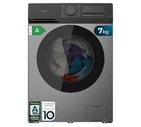 Cecotec Lave-linge à Chargement Frontal 7Kg Bolero DressCode 7450 Inverter Steel, 1200 tr/min, 16 programmes 10%, Moteur Inverter Plus, Pearl Drum, Fonction Silence, Stop&Go, KidLock, Acier