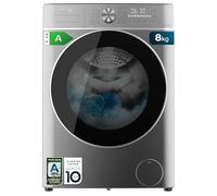 Cecotec Lave-linge à chargement frontal 8kg Bolero DressCode 8800 Inverter Steel A. 1400 tr/min, 2000W, 16prog, Inverter Plus, faible consommation, SteamMax, chargement automatique, écran tactile XXL.