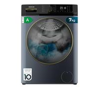 Cecotec Lave Linge Bolero Dresscode 7610 Inverter Ice Blue A; capacité de 7 Kg Ice Blue Chargement frontal, 1400 tr/min, Classe A, Avec Fonction Vapeur, Moteur Inverter Plus, 15 Programmes
