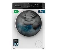 Cecotec Lave Linge Bolero Dresscode 8610 Inverter A; capacité de 8 Kg, 1400 tr/min, Classe A, avec fonction vapeur, moteur Inverter Plus, 15 programmes, optimise le niveau d'eau et le lavage