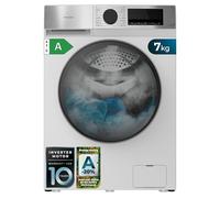 Cecotec Lave-linge Chargement Frontal 7Kg Bolero DressCode 7450 Inverter. 1850W, 1200 tr/min 10%, 16 programmes, Panneau Inox, Allergy Care, Pearl Drum, Fonction Silence, KidLock, Blanc