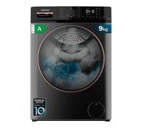 Cecotec Lave-linge frontal 9Kg Bolero Dresscode 9610 Inverter Steel A. 2000W, 1400 rpm, fonction vapeur, moteur Inverter Plus, 15 programmes, optimise le niveau d'eau et le temps de lavage