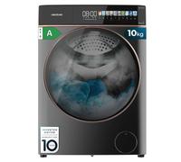 Cecotec Lave Linge Frontal Bolero DressCode 10900 Autodose Inverter FullColor Steel A, Machine à laver 10 kg, 1400 tr,min, écran 10,3", Inverter Plus, SteamMax, 11 programmes, classe A, Fuzzy Logic
