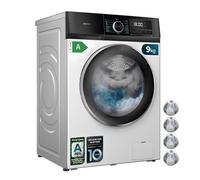 Cecotec Lave linge Frontal Bolero DressCode 7150 Inverter A, Machine à laver 7 kg, 1400 tr,min, 12 programmes Inverter Plus, Steam Max, Drum Clean, départ différé, sécurité enfant