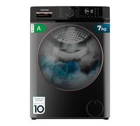 Cecotec Lave Linge Frontal Bolero Dresscode 7610 Inverter Steel A; capacité de 7 Kg, 1400 tr/min, Classe A, Avec fonction vapeur, Moteur Inverter Plus, 15 Programmes