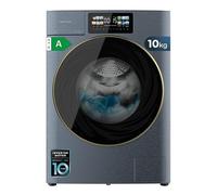 Cecotec Lave-linge Séchant 10-6Kg Chargement Frontal Bolero Wash&Dry 106950 Autodose Inverter 3D Titanium A, 1400 tr/min, 13 programmes, Moteur Inverter Plus, Écran Core Matrix 9,2", Smooth Wash