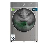 Cecotec Lave-linge Séchant 8-5Kg Bolero Wash&Dry 8590 Inverter Steel 1400RPM, 16 Programmes, Inverter Plus, Lavage à la Vapeur, Lavage et Séchage Intelligents, Stérilisation, Joint Antibactérien
