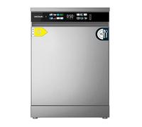Cecotec Lave-vaisselle 60cm Bolero Aguazero 6210 Inox D Lave-vaisselle inox, 15 couverts, Classe D, écran FullColor XXL, 14 programmes, Lavage Dual Zone, Aquastop, Dry+, Plateau réglable et AutoClean.