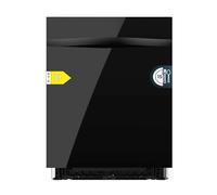 Cecotec Lave-vaisselle 60cm Bolero Aguazero 6320 Full-BI Matt Black Glass D | 1900W, 8 Programmes, 15 Couverts, Intégrable, Écran FullColor, Smart Wash, Turbo Dry+, Dual Zone, Porte en Verre Noir Mat