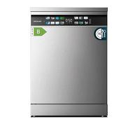Cecotec Lave-vaisselle 60cm Bolero Aguazero 6700 Inox B Lave-vaisselle inox, 15 couverts, Classe B, Moteur Inverter Plus, O2 Dry, Lavage Double Zone, Plateau Ajustable, Stockage Long et Turbo Dry+.