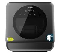 Cecotec Bolero Aguazero 1150 Dark Lave-vaisselle compact de table 3 services, économie d'énergie, 6 programmes, commande tactile, fonctions telles que Long Storage et Delay Start, Dark Inox