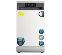 Cecotec Lave-vaisselle Pose Libre 45 cm Bolero Aguazero 4350 Inox. 9 Couverts, 4 Programmes Moteur Inverter Plus Duo, Panneau Touch, Autoclean, Départ Différé, Panier à Couverts, Inox