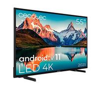 Cecotec LED 55" Smart TV A Series Alu00055S. 4k UHD, Android 11, MEMC, Chromecast intégré, Dolby Vision et Dolby Atmos, HDR10, Bluetooth, Model 2023