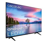 Cecotec LED 65" Smart TV A1 Série ALU10165. 4K UHD, Android 11, Frameles Design, MEMC, Dolby Vision et Dolby Atmos, HDR10, modèle 2023