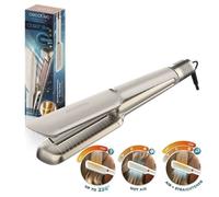 Cecotec Lisseur à Cheveux avec Air Lisse Champagne, 600W, Protège les Cheveux, Technologie Ionique, Kératine et Huile d’Argan