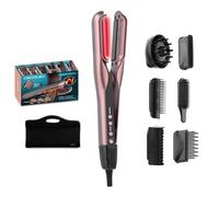 Cecotec Lisseur AirLisse 6in1 iTwerk – 1000W, 3 modes, plaques vibrantes, infrarouge – Black