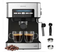 Cecotec Machine à Café Espresso Power Espresso 20 Matic Elite. 850W, Pression 20 Bars, Réservoir 1,5 Litres, Mousseur Orientable, Commande Numérique, Mode Auto, Acier