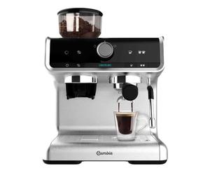 Cecotec Machine à café Express Power Espresso 20 Barista Cream. 2 Thermoblocks, 20Bars, Manomètre, Mode Auto pour 1 et 2 Café(s), Buse vapeur Orientable, Conduit pour Infusions, 2900W.