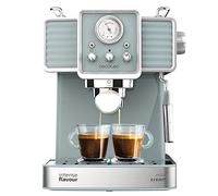 Cecotec Machine à café Express Power Espresso 20 Barista Pro. 2 Thermoblocks, 20Bars, Manomètre, Mode Auto pour 1 et 2 Café(s), Buse vapeur Orientable, Conduit pour Infusions, 2900W. (Tradizionale)
