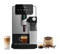 Cecotec Machine à Café Express Superautomatique Cremmaet Latte Art Elite. 1500W, 19 Bars, Thermoblock, 6 Boissons, Réservoir Café 150g, Moulin Conique, Auto Nettoyage, Réservoir Eau 1,1L et Lait 400ml