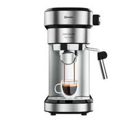 Cecotec Machine à Café Expresso Double Sortie Cafelizzia Steel. 1350W, Bras Porte-Filtre Avec Deux Filtres, Vapeur Dirigeable, Pression 20 Bars, Réservoir Amovible 1,2L, Acier