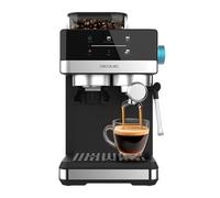 Cecotec Machine à Café Expresso Power Espresso 20 Grind +. 1350W, 20Bars, Écran Tactile, Thermoblock, Réservoir d'Eau 1,7L, 20 Niveaux de Mouture, Réservoir de Café 150g, Mousseur à Lait, Sécurité
