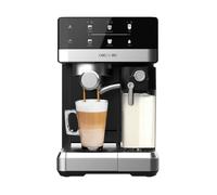 Cecotec Machine à Café Expresso Semi-automatique Tactile avec Réservoir de Lait Power Espresso 20 Touch & Cream. 1350W, Système Thermoblock, 20 Bars, Buse Mousseur, Réservoir 1,8L, Accessoires