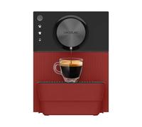 Cecotec Machine à Café Superautomatique Compacte Cremmaet Cube Rouge. 1350W, Professionnelle, Système de Pressage, Pré-Infusion, 19 Bars, Système Thermoblock, 5 Niveaux de Mouture, Contrôle Tactile