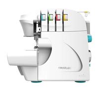 Cecotec Machine à Coudre Bellecouture Overlock, Vitesse 1100 tr/min, Pression du Pied-De-Biche Réglable, Entraînement Différentiel, Fonctions de Point à 4 Fils et Kit d'Accessoires