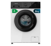 Cecotec Machine à laver Bolero DressCode 520 Inverter, 5 kg Moteur Inverter Plus, 16 programmes, SteamMax, Spa Care 90 °C, nettoyage du tambour, présélection de temps de démarrage