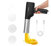 Cecotec Machine à Pâtes et Churros sans Fil Fun EasyPasta. 40 W, Capacité 200 g, 3 Disques Inclus, Prépare des Nouilles ou Noodles, Spaghettis et Tagliatelles, 50 Utilisations par Charge de Batterie