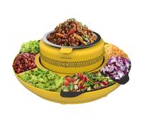 Cecotec Machine à tacos Fun Taco Andale – 40W, compartiment central 600 ml, 4 moules en silicone