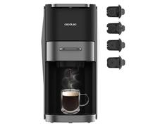 Cecotec machines à café à capsules FreeStyle Compact White. Cafetière espresso très compacte 4 en 1. Adaptée pour café moulu, Dolce Gusto, Nespresso, ESE pod et Senseo.