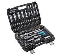 Cecotec Mallette Porte-outils 108 Pièces ToolBox KRK 4200. 2 Cliquets à 72 Dents, Douilles CR-V Haute Résistance, Embouts en