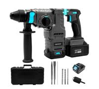 Cecotec Marteau perforateur SDS Plus Colossus 8000 ShockAbsorber Killer, 3 J d’impact, batterie NEX21, moteur brushless