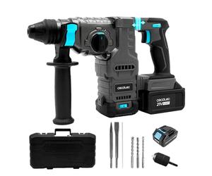 Cecotec Marteau Perforateur SDS Plus Colossus 8000 ShockAbsorber Killer. 3J d'Impact, Batterie NEX21, Moteur Brushless, Absorbeur de Chocs, Vitesse Réglable, Adaptateur Forets, Mallette et Accesoires