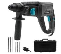 Cecotec Marteau Perforateur SDS PowerForce 4000 Atomic. 800W, Énergie d'Impact 3J, Fonction 3en1, Adaptateur pour Mèches Conventionnelles, Inclut Mèches et Ciseaux, Câble de 3m, Mallette de Transport