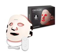 Cecotec Masque Facial LED 9 Couleurs 360Pts Lumineux FaceCare LÜM Champagne | Silicone Flexible sans UV, 9 Fonctionnalités, Lumière Infrarouge (NIR), 90 LED (360 Puces), Résultats Professionnels