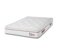 Cecotec Matelas Flow HybridSpring Fresh 6000 135x190. Matelas Hybride avec 11 Couches d'une Hauteur de 30 cm, Noyau en Mousse HR et Technologies MovingSpring, Fresh & SilkySoft+