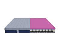 Cecotec Matelas Viscoélastique et Déhoussable Flow e-Hybrid 80x190, 4 Couches, Ressorts Ensachés SpringCore, Hauteur 28 cm, Fermeté Moyenne-Élevée, SeparateMuv, MorphoAdapt+, SoftFresh et EasyClean