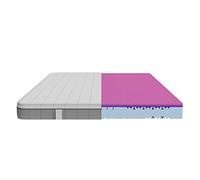 Cecotec Matelas Viscoélastique et Déhoussable Flow Two 90x190, 3 Couches, Hauteur 21 cm, Fermeté Élevée, Noyau Profilé en Mousse HRC+, Technologies MorphoAdapt+, Fresh et EasyClean